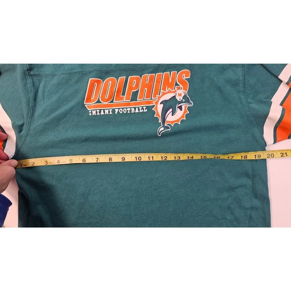 Boys youth vintage Miami dolphins long sleeve t shirt sz XL (18-20) game day top